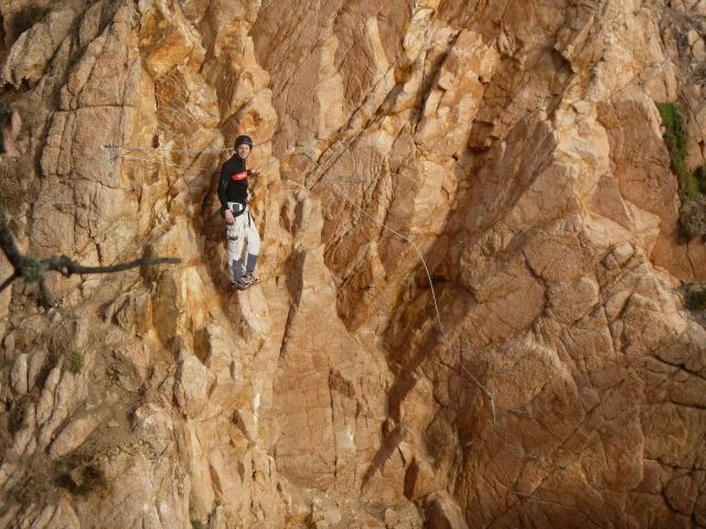 Ferrata sobre roca